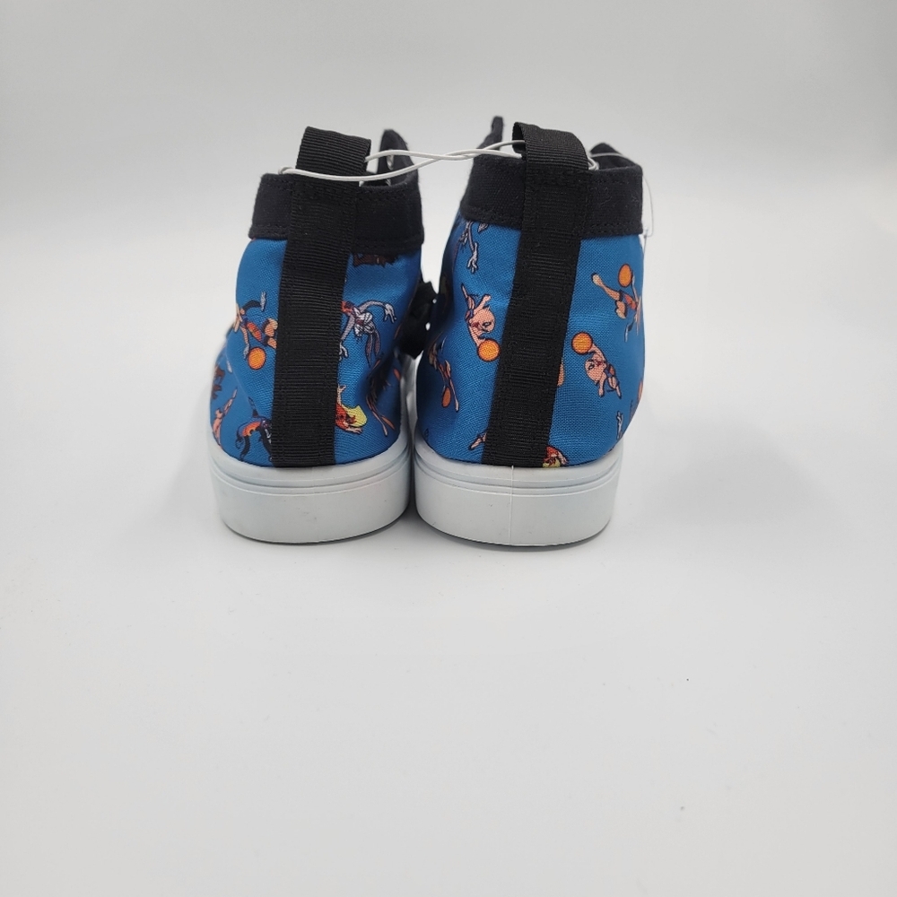 Space Jam New Legacy Canvas Shoes Sneakers High Top Black Mens Size 9-11 - Picture 5 of 7